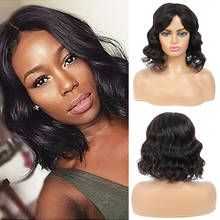 Human Hair Wigs Wave Hair Colored Natural Black Caramel Brazilian Hair Wigs For Black Women Full Machine Wig Non-Remy IJOY 2024 - buy cheap