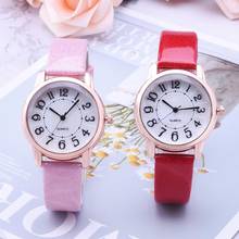 Fashion Women Paillette Quartz Analog Arabic Numbers Round Dial Wrist Watch 2024 - buy cheap