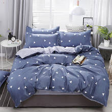 Conjunto de cama de desenho animado, lençol plano, fronha, capa de edredom, rosa, tamanho king/queen 2024 - compre barato