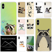 Buy Luxury Soft Silicone Phone Case Cute Cartoon Raccoon For Apple Iphone 11 Pro Xs Max X Xr 6 6s 7 8 Plus 5 5s Se Fashion Cover In The Online Store