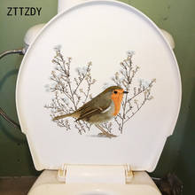 ZTTZDY 25,6 см × 21,6 см Робин одежда для дома с изображениями героев мультфильма наклейки на стену забавные Ванная комната Туалет чехол украшения T2-0994 2024 - купить недорого