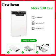 Grwibeou USB 3.0 HDD Case Enclosure 2.5 Inch Serial Port SATA SSD Hard Drive Cases Support 2 TB Transparent Mobile External HDD 2024 - buy cheap