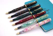 Jinhao Resin Acrylic Barrel EF/F/Bent Nib Nib 0.38mm Fountain Pen Gold Trim Office School Wholesale Writing Tool Accessories 2024 - compre barato