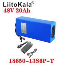 LiitoKala 48V 20ah 18650 13S6P ebike battery 20A BMS 48v battery Lithium Battery Pack For Electric bike Electric Scooter 2024 - buy cheap