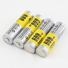 4pcs/lot Soshine  IMR 14500 3.7V 600mAh Lithium ion Rechargeable Battery 2024 - buy cheap