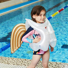 Piscina inflável asas jaqueta de vida das crianças saco flutuante nadadores iniciantes nadar anel das crianças colete de natação flutuabilidade 2024 - compre barato