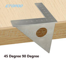 Stainless Steel Woodworking Ruler Square Layout Miter Triangle Rafter 45 Degree 90 Degree Metric Gauge Measuring Gauging Tools 2024 - buy cheap