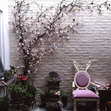 Traje de flores artificiales de Magnolia, árbol, planta, conjunto de telón de seda, orquídea, paisaje, colgante de pared, decoración para fiesta de boda y hogar 2024 - compra barato