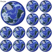 Prajna 10 PCS Earth Embroiderd patches For Clothing Sticker Earth Iron On Patches On Clothes Applique Badges For Clothes 2024 - buy cheap