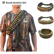 Tactical 30 Rounds 12/20GA Ammo Holder Belt Pouch Storage Airsoft Shotgun Bullet Holster Carrier Bandolier Cartridge Belt 2024 - buy cheap