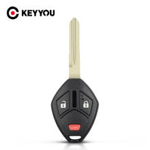 KEYYOU For Mitsubishi Lancer Outlander Endeavor Galant MIT11R MIT9 Blade Remote Key Shell Case Replacemen Fob 3 Buttons Car Key 2024 - buy cheap