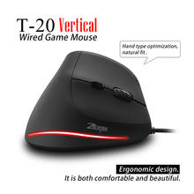 ZELOTES T20 ноутбук эргономичные мыши ноутбука, настольного компьютера, Профессиональные Компьютерные Мышь 3200 Точек на дюйм USB оптическая Мышь 2024 - купить недорого
