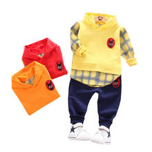 New Spring Autumn Baby Clothes Suit Children Boys Girls Fashion Hooded Pants 2Pcs/sets Toddler Casual Clothing Kids Tracksuits 2024 - buy cheap