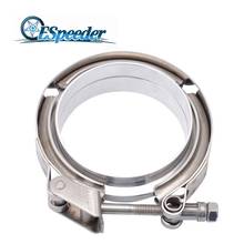 ESPEEDER 4.0" 304 Stainless Steel V-Band Clamp Flange Kit Male Female Flange Quick Release V Band Clamp For Turbo Exhaust Pipes 2024 - buy cheap