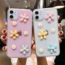 Funda suave con purpurina para Samsung Galaxy, funda transparente con flores para modelos A51, A71, A50, A70, A21S, A20, A41, A42, A12, A32, A72, A52, A11, A02, S8, S9, S10 Plus y S20 2024 - compra barato