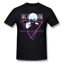 Retro Design Essential Cloth Print Crewneck Cotton T-Shirt Tokyo Ghoul Dark Fantasy Anime Series Tops For Men Fashion Streetwear 2024 - buy cheap