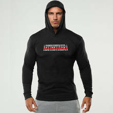 Gym Sport T Shirt Men Rashgard Long Sleeve Hooded Sweatshirt Fitness Bodybuilding T Shirt Running Shirt Men Workout Jogging Tees 2024 - buy cheap