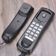 Telefone universal, compatível com casa, família, hotel fsk/dtmf chamador, telefone com fio, fonte de alimentação, preto e branco 2024 - compre barato