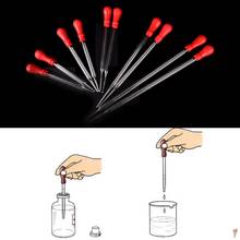 New 9cm/10cm/12cm/15cm Durable Long Glass Experiment Medical Pipette Dropper Transfer Pipette Lab Supplies With Red Rub 2024 - buy cheap