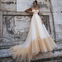 Smileven, бохо, свадебное платье, сексуальное, на бретельках, Robe De Mariee, кружевные свадебные платья, свадебное платье для девочек 2024 - купить недорого