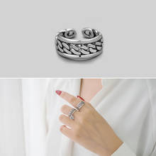 Anillos de cadenas grandes bohemios para mujer y hombre, joyería con estilo, anillo para dedo, bisutería de Color plata antigua, venta al por mayor 2024 - compra barato