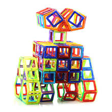 120 шт. Детские Магнитный конструктор пластмассовые игрушечные модели, магнитные строительные блоки образовательные игрушки для Детский подарок 2024 - купить недорого