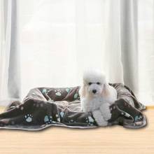 Пушистое мягкое одеяло для кошек, теплое Фланелевое флисовое моющееся одеяло для маленьких, средних и больших питомцев, коврик для собак и кошек 2024 - купить недорого