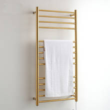 Suporte de parede para toalhas e toalhas, rack elétrico de toalhas de banho com aquecimento de 50hz de aço inoxidável 304 2024 - compre barato