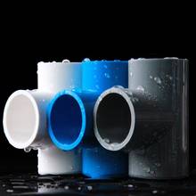 1/2/5pcs PVC Tee 20mm to 75mm PVC Pipe Fittings Water System Connector Plumbing Connector Aquarium Adapter 3 colors 2024 - buy cheap