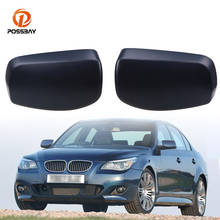 POSSBAY Car Front Door Rearview Mirror Cover Shells 51167078359 51167078360 for BMW E60 Sedan 525i 528i 530i 535i 545i 2003-2010 2024 - buy cheap