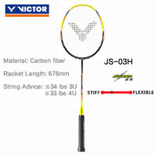 VICTOR Original badminton racket JetSpeed series all carbon high-pounds attack & defense professional high quality racket JS-03H 2024 - compre barato