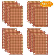 20 Pcs Copper Perfboard Paper Composite PCB Boards 5 cm x 7 cm Universal Breadboard Single Sided Printed Circuit Board 2024 - buy cheap