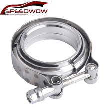 SPEEDWOW Universal 3 Inch Stainless Steel Exhaust V Band Clamp Flat Flange Kit For Turbo Downpipes Exhaust Systems Connection 2024 - buy cheap