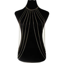 Сексуальное многослойное длинное ожерелье с кисточками, модное ожерелье-бикини в стиле панк, Пляжное украшение для женщин 2024 - купить недорого