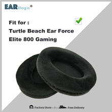 Almofadas de substituição para turtle beach ear force elite 800 gaming headset peças almofada veludo earmuff fone ouvido capa manga 2024 - compre barato