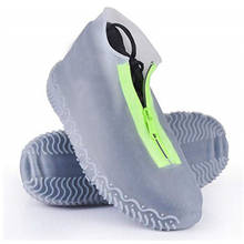 Capa de borracha para sapatos unissex, reutilizável, à prova d'água, protege contra chuva, branco antiderrapante 2024 - compre barato