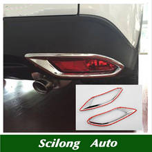  Car styling Chrome Rear Reflector Fog Light Lamp Cover Trim Bumper Molding Fit for Honda HR-V HRV Vezel 2014-2018 2024 - buy cheap