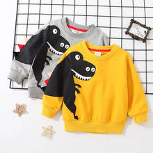 Dinosaur Spring Autumn Tops Boys Sweatshirts Jacket Coat Kids Overcoat Outwear Teenager Children clothes High Quality 2024 - buy cheap