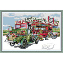 Everlasting love Fruit cart  Ecological cotton Chinese cross stitch kits counted stamped 14CT DIY gift New store sales promotion 2024 - buy cheap