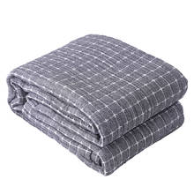 Cotton Gauze Kids Child Sleeper Plaid Blanket  Air Condition Quilt Baby  Bedspreads Swaddles Blanket 2024 - buy cheap