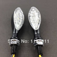 Pair Black Universal Motorcycle Turn Signals Indicators LED Lights For Harley  Honda Suzuki Kawasaki Yamaha ATV KTN Street bike 2024 - buy cheap