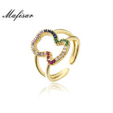 Mafisar Colourful CZ Geometric Animal Ring Women Girl Party Jewelry Gold Color Open Ring Female Wedding Accessories Gift 2024 - buy cheap