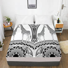 Lençol de cama com elástico 3d, personalizado, 150x200 90x200, lençol de cama boêmio 2024 - compre barato