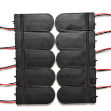 Caixa de armazenamento de bateria, caixa de armazenamento de bateria de célula tipo moeda cr2032, suporte de tomada com interruptor on/off 3v x2 6v com 10 peças 2024 - compre barato