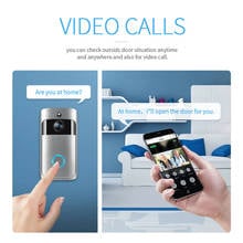 720p hd sem fio wi fi campainha de vídeo telefone inteligente porta anel intercom câmera segurança bell apartamento campainha da porta 2024 - compre barato