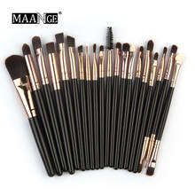 MAANGE Makeup Brushes Set Professional 15/20pcs Foundation Eyeshadow Powder Blending Wood Cosmetic Brush Set Pincel Maquiagem 2024 - buy cheap