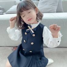 Roupa Infantil Children Clothes Dress White Blouse High Quality Clothing Sets Baby Girls 2021 New Fashion 2 To 7 Years Old 2024 - buy cheap