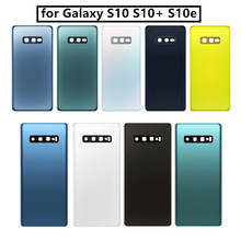 Para SAMSUNG Galaxy s10 s10 + s10e cubierta trasera de la batería cubierta trasera suave cubierta de la batería de reemplazo 2024 - compra barato