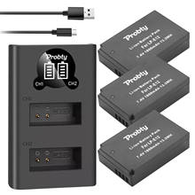Batería de iones de litio LP E12 LPE12 de 1800mAh, cargador Dual LED USB para cámara Canon EOS M50, EOS M100,100D Kiss X7 Rebel SL1, LP-E12 2024 - compra barato