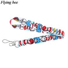 Flyingbee chaveiro dos desenhos animados legal telefone cordão moda feminina pescoço correias para id cartão telefone chaves x0624 2024 - compre barato